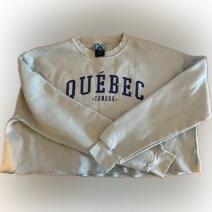 Québec Canada Cropped Sweater